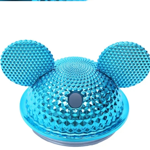 Tumbler 24 OZ Studded Disney Ears with  Staw Shiny Metallic Bling New - Picture 9 of 10